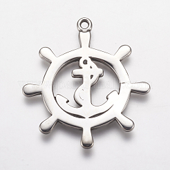 304 Stainless Steel Pendants&nbsp;STAS-P225-043AS