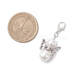 2Pcs Shell Pearl Angel Pendant Decorations&nbsp;HJEW-JM04033