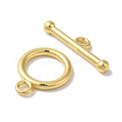 Rack Plating Brass Toggle Clasps&nbsp;KK-A225-06G