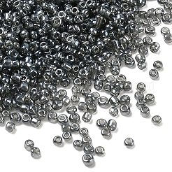 ガラスシードビーズ  ラウンド  ブラック  2~4mm  穴：0.8~1.2mm  20 G /袋  25袋/セット  500 G /セッティング&nbsp;GLAA-XCP0001-72I
