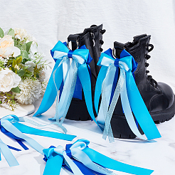Alloy & Ribbon Ornament Accessories Shoe Charms&nbsp;DIY-CY0002-96C