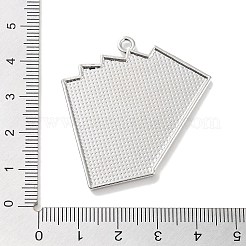 合金エナメルチャーム  ラインストーン付き  トランプのチャーム  プラチナ  43x39x2.5mm  穴：2mm&nbsp;ALRI-S001-12P