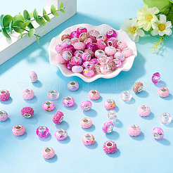 100Pcs 10 Styles Resin European Beads&nbsp;RPDL-TA0001-14