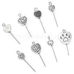 80Pcs 8 Styles Tibetan Style Alloy Beads&nbsp;TIBEP-CJ0003-16