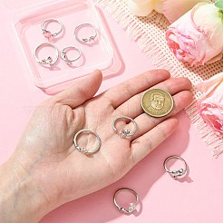 8Pcs 8 Styles Alloy Cuff Rings&nbsp;RJEW-CJ0001-02
