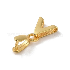 925スターリングシルバーアイスピック・ピン・ベイル  s925スタンプあり  V字  18KGP本金メッキ  15x6.5mm  穴：6x1.5mm  ピン：0.8mm&nbsp;STER-NH0001-26G