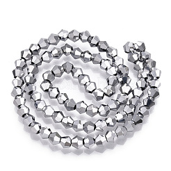 Electroplate Glass Bead Strands&nbsp;EGLA-R094-4mm-15