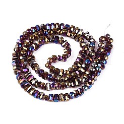Electroplate Transparent Glass Beads Strands&nbsp;EGLA-N022-09A-B01