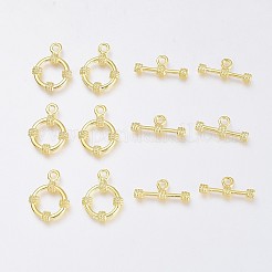 Tibetan Style Alloy Ring Toggle Clasps&nbsp;PALLOY-J564-08G