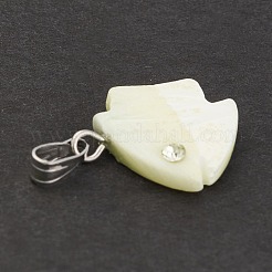 Natural Trochid Shell/Trochus Shell Pendants&nbsp;SSHEL-K027-07
