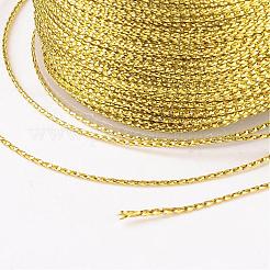メタリック糸  刺しゅう糸  ゴールドカラー  1mm/連  約0.8ヤード（109.36m）/ロール&nbsp;AS005