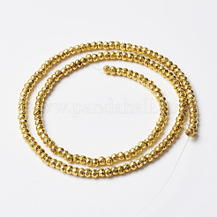 Non-magnetic Synthetic Hematite Beads Strands&nbsp;X-G-P262-29-2x3mm-G