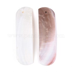 天然淡水シェルグアシャボード  吊り下げ穴付きの櫛形  貝殻色  117~118x32~32.5x3~4mm  穴：4mm&nbsp;SHEL-T020-53