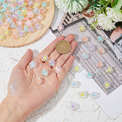 180Pcs 6 Colors Transparent Acrylic Beads&nbsp;OACR-DC0001-20