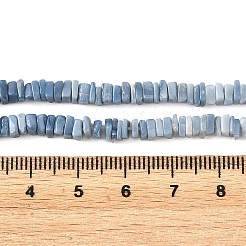 天然石ソーダライトビーズ連売り  平らな四角形のヘイシビーズ  4~5x4~5x2~3mm  穴：0.8mm  約210~230個/連  16.14~16.54''（41~42センチメートル）&nbsp;GG-CBA1D78-A01