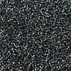 MIYUKIデリカビーズ  シリンダー  日本製シードビーズ  11/0  (db0613) 染めシルバー裏地ダークグレー  1.3x1.6mm  穴：0.8mm  約2000PCS /ボトル  10 G /ボトル&nbsp;SEED-JP0008-DB0613
