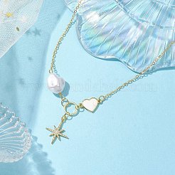 Brass Pendants Necklaces&nbsp;NJEW-JN04846