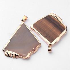 Mixed Natural Agate Slices Big Pendants&nbsp;G-R125-2