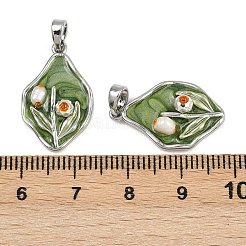 Brass Enamel Pendants&nbsp;KK-H078-04A-P01