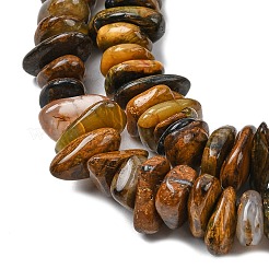 Natural Yellow Blue Tiger Eye Beads Strands&nbsp;G-A285-A01-01