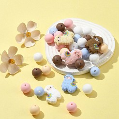 Silicone Focal Beads Alpaca/Round&nbsp;SIL-FS0001-13