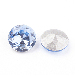 Pointed Back & Back Plated K9 Glass Rhinestone Cabochons&nbsp;RGLA-J012-8mm-211