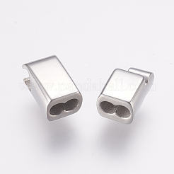 変色しにくい304ステンレススチール製のマグネット留め具と接着端  ステンレス鋼色  20x8x6.5mm  穴：3x6mm&nbsp;X-STAS-E138-06P