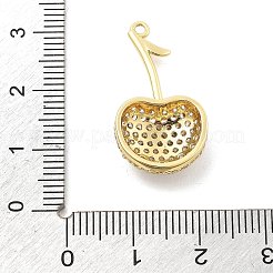 Brass Micro Pave Cubic Zirconia Pendants&nbsp;KK-L228-08G-01