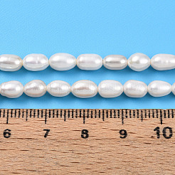 Natural Cultured Freshwater Pearl Beads Strands&nbsp;PEAR-N012-04T-01