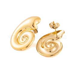 Ion Plating(IP) 304 Stainless Steel Stud Earrings for Women&nbsp;EJEW-P279-50G