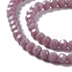 Faceted(32 Facets) Glass Beads Strands&nbsp;EGLA-J042-36B-13