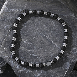 Bohemian Style Natural Lava Rock Beads Stretch Beads for Women Men&nbsp;CZ0038