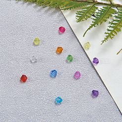 Faceted Bicone Transparent Acrylic Beads&nbsp;TACR-CJ0001-03