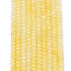 Imitation Jade Crackle Glass Beads Strands&nbsp;GLAA-N068-01A-A06