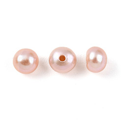 グレード3a 天然養殖淡水真珠ビーズ  片穴  半円形ビーズ  プラム  4~5x3~3.5mm  穴：0.9~1mm&nbsp;PEAR-N018-3A-4045C
