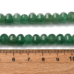 天然石グリーンアベンチュリンビーズ連売り  多面カット  カボチャ  8x5mm  穴：1mm  約70~72個/連  14.17''~15.16''（36~38.5センチメートル）&nbsp;G-P587-D14-02