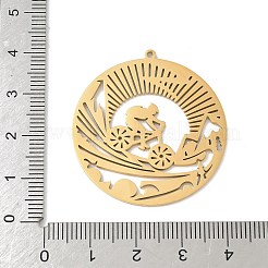 304 Stainless Steel Pendants&nbsp;STAS-F326-04G