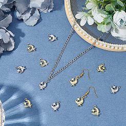 40Pcs 2 Colors Rack Plating Alloy Pendants&nbsp;FIND-FH0004-51