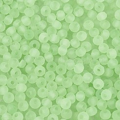 FGB Frosted Transparent Glass Seed Beads&nbsp;SEED-N013-04A-08