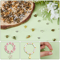 150Pcs 15 Styles Tibetan Style Alloy Tube Bails&nbsp;TIBE-PA0001-19