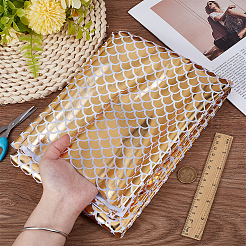 Polyester Fish Scale Fabric&nbsp;DIY-WH20063-038D