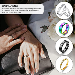 16Pcs 8 Size Stainless Steel Plain Band Finger Rings Set for Women&nbsp;RJEW-UN0002-69