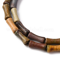 Natural Polychrome Jasper/Picasso Stone/Picasso Jasper Beads Strands&nbsp;G-L624-G04-12x5mm