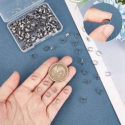 304ステンレススチールスナップオンベイル  ステンレス鋼色  7x6.5x3mm  360pc&nbsp;FIND-CN0001-76A