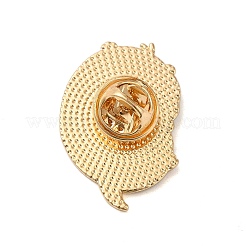 動物エナメルピン  バックパックの服のための黄金の合金のブローチ  31x22x2mm&nbsp;JEWB-H023-02G-06