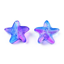 Transparent Spray Painted Glass Beads&nbsp;GLAA-N035-027-G01
