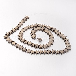 Electroplate Non-magnetic Synthetic Hematite Bead Strands&nbsp;G-F300-24C-F06