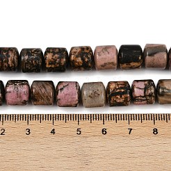 天然石ロードナイトビーズ連売り  コラム  9.5~10x10~10.5mm  穴：0.8~1mm  約40個/連  15.31~15.35''（38.9~39センチメートル）&nbsp;G-G275-D07-10x10mm