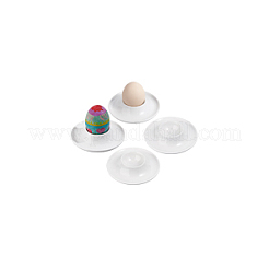 陶器のイースターエッグホルダー  卵ホルダートレイ皿  フラットラウンドい形  ホワイト  100x25mm&nbsp;AJEW-WH0083-34