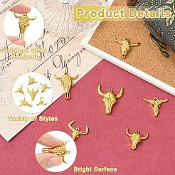 6Pcs 6 Styles 304 Stainless Steel Pendants&nbsp;STAS-CJ0003-33